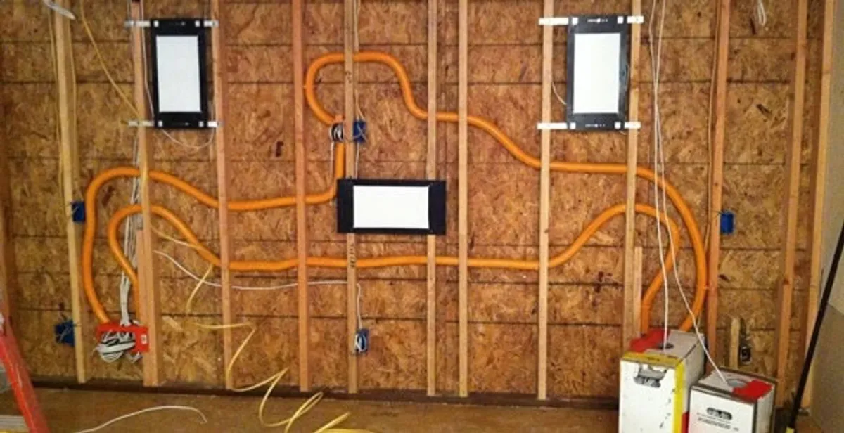 new construction wiring project displaying complete electrical system layout installed by professionals in Chicago, IL