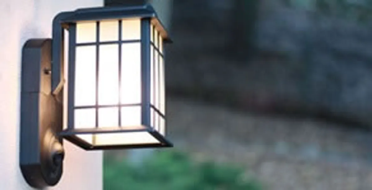 security light installation services with professionally mounted exterior wall light in Chicago, IL